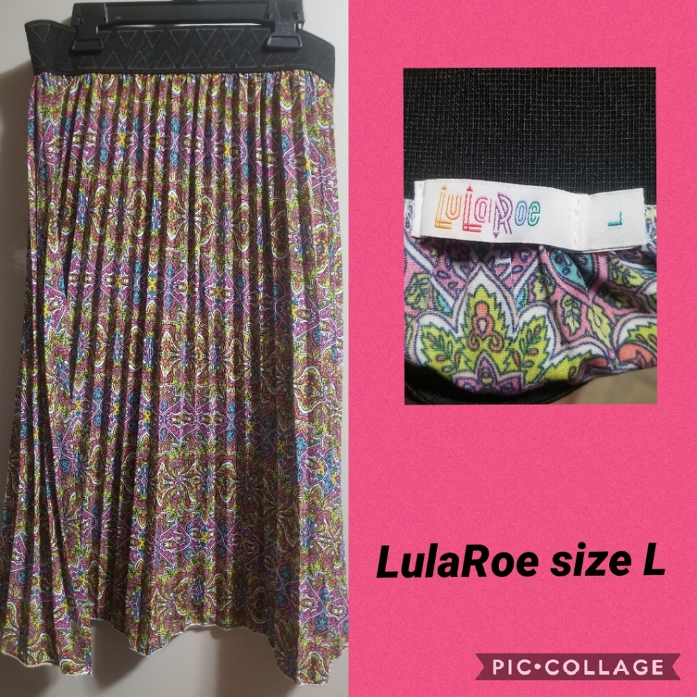 LulaRoe size Large pleated skirt